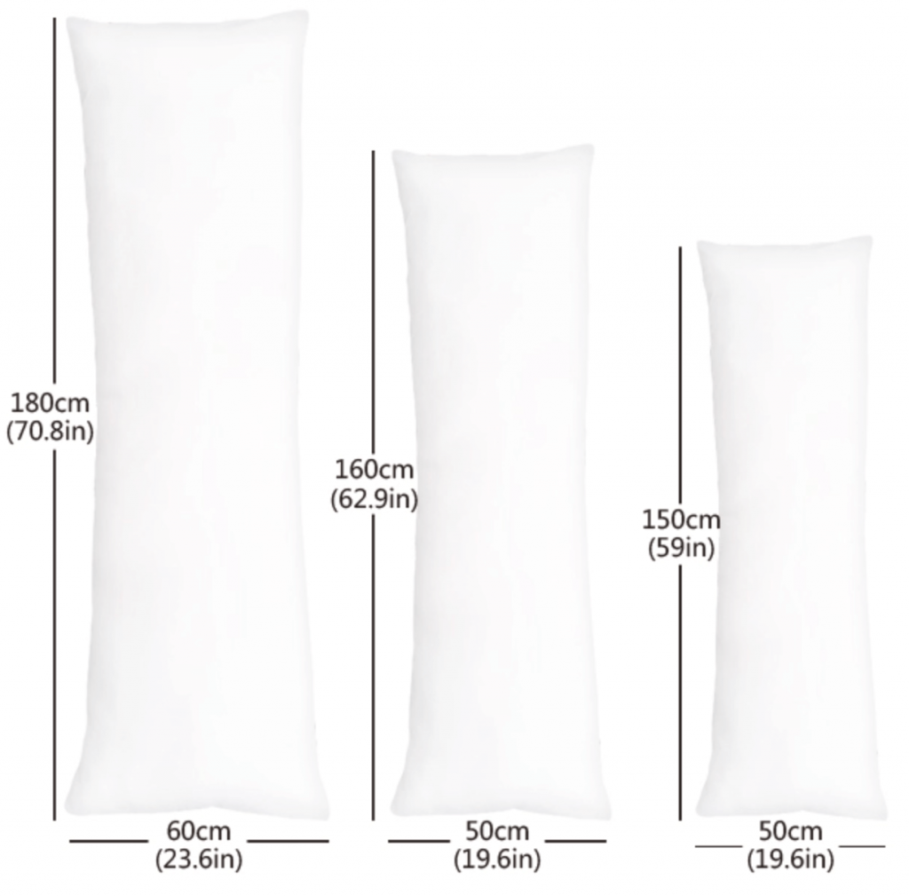 Standard Pillow and Pillowcase Size Chart Guide Updated 2020