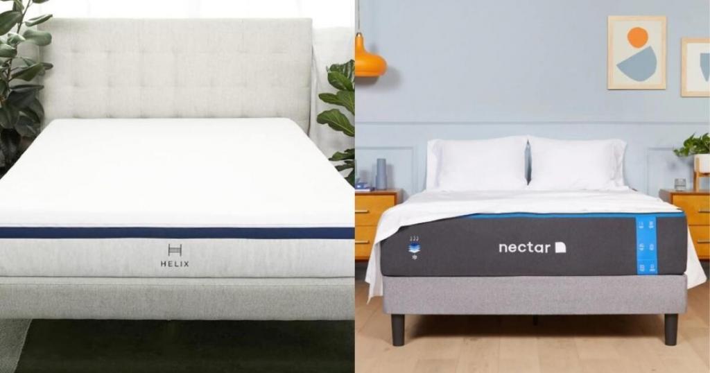 Nectar vs Helix Mattress Comparison Guide Updated 2024