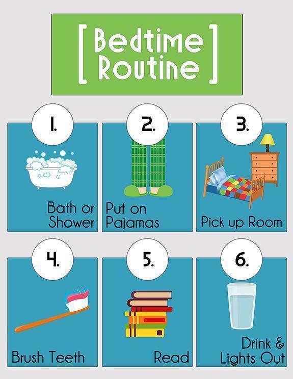 BEDTIME ROUTINE PRINTABLES | Bedtime, Life skills kids, Bedtime routine printable