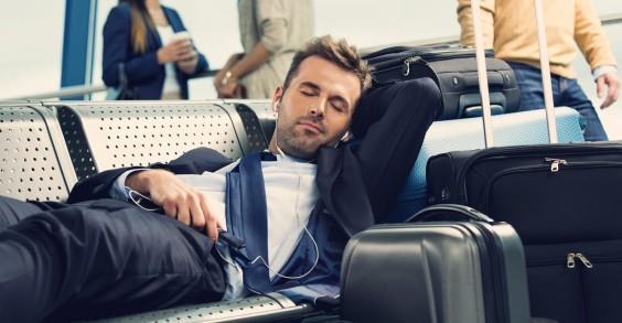 Sleeping at Airport