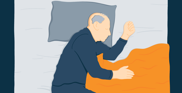 Animated Image of Different Age People Sleeping - Tablet Mobile